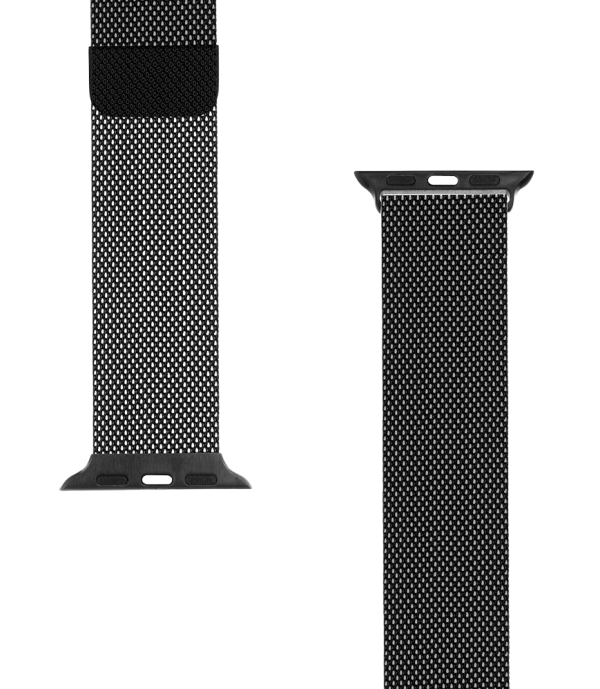 Tactical 351 Loop Magnetic Stainless Steel Band Ремешок для часов Apple Watch 1/2/3/4/5/6/7/8/9/10/11/SE 42/44/45/46mm / чёрный