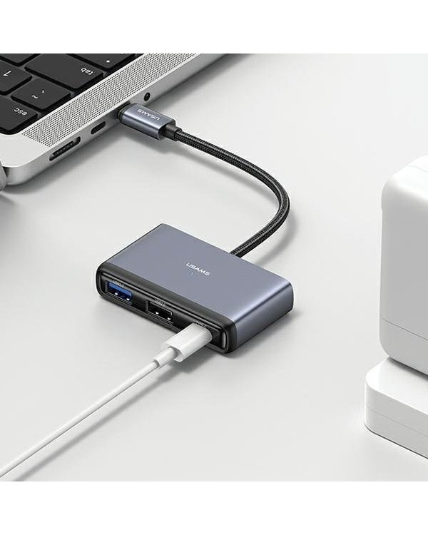 Usams 4in1 HUB 2xUSB 2.0 / USB 3.0 / USB-C USB Hub