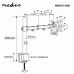 NEDIS MMSIS110BK Настольное Крепление для Монитора 15–32"| VESA 75 x 75 / 100 x 100 | 8 kg