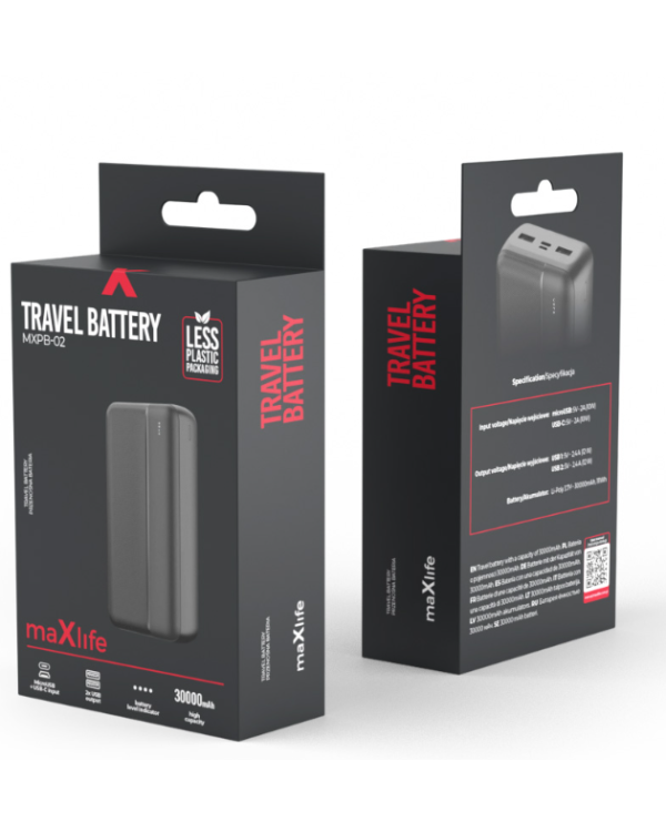 Maxlife MXPB-02 Power Bank 30000 mAh