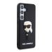 Karl Lagerfeld 3D Rubber Ikonik Case Защитный чехол для Samsung Galaxy S24 / чёрный