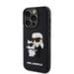 Karl Lagerfeld 3D Rubber Karl and Choupette Case Защитный чехол для iPhone 15 Pro / чёрный