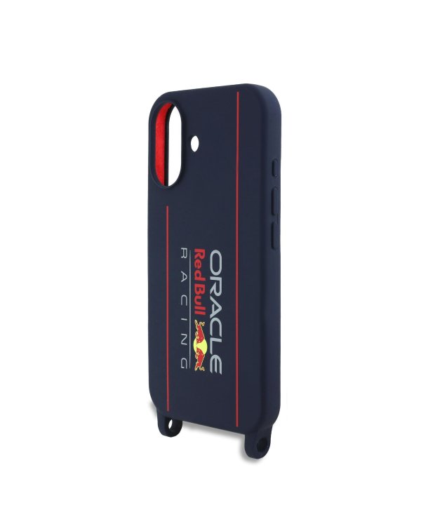 Red Bull Silicone Vertical Logo MagSafe Case + Crossbody Strap Чехол и ремешок через плечо для Apple iPhone 16