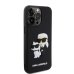 Karl Lagerfeld 3D Rubber Karl and Choupette Case Защитный чехол для iPhone 14 Pro Max / чёрный