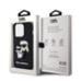 Karl Lagerfeld 3D Rubber Karl and Choupette Case Защитный чехол для iPhone 13 Pro / чёрный