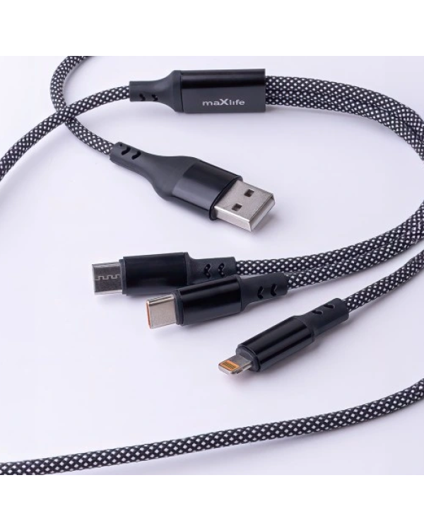 Maxlife ALLin1 66W USB / USB-C / Lightning / 2x USB-C кабель 1m