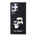 Karl Lagerfeld 3D Rubber Karl and Choupette Защитный чехол для Samsung Galaxy S24 Ultra / чёрный