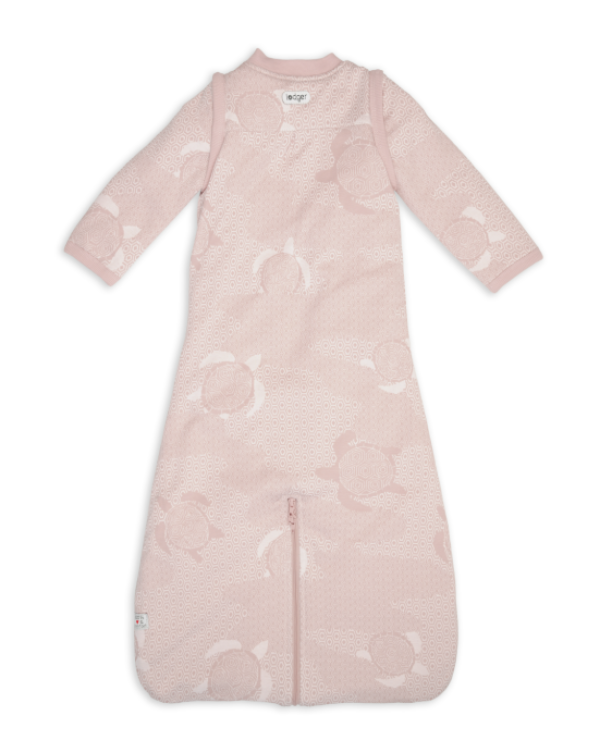 Lodger Hopper Matcha Turtle Спальный мешок со съемными рукавами 50/62 / Розовый