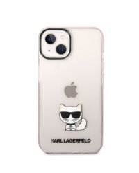 Karl Lagerfeld Choupette Logo Case Защитный чехол для iPhone 14 Plus / розовый