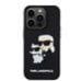 Karl Lagerfeld 3D Rubber Karl and Choupette Case Защитный чехол для iPhone 13 Pro / чёрный