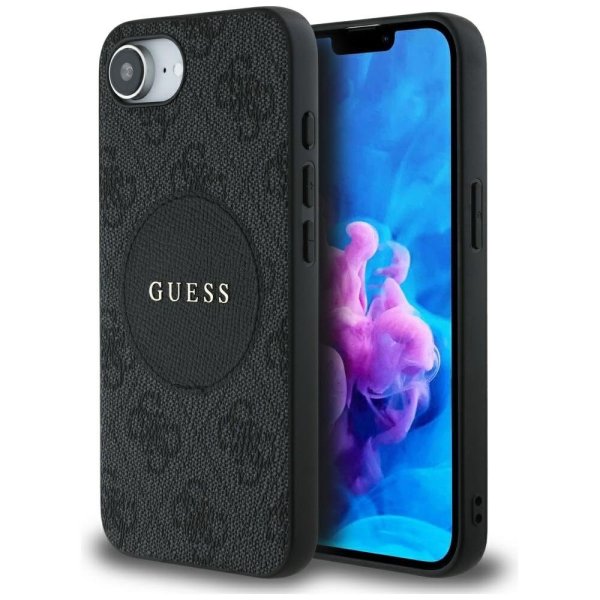 Guess 4G Circle Classic Logo MagSafe Чехол для Apple iPhone 16e