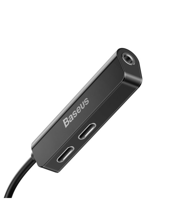 Baseus L52 (3 in 1) Lightning Аудио Адаптер и зарядка для iPhone