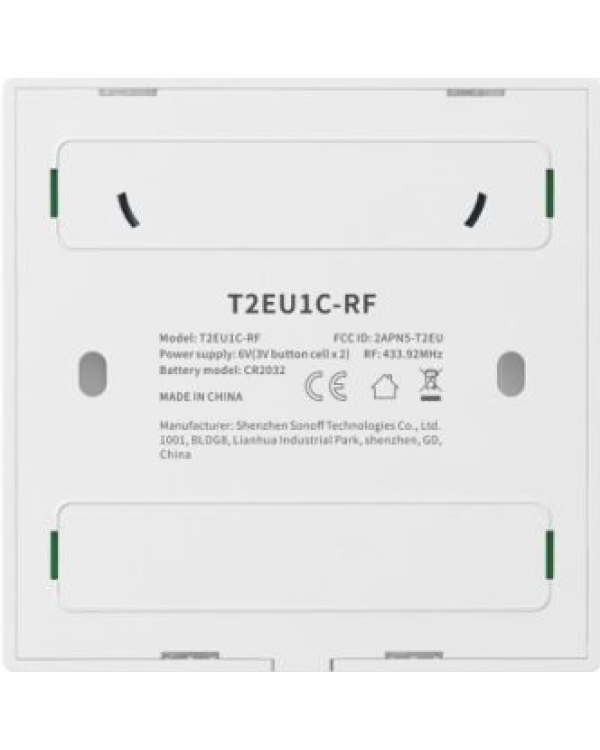 Sonoff T2EU2C-RF Беспроводной сенсорный переключатель 2 линии
