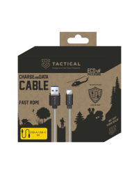 Tactical Fast Rope Kevlar USB-A/USB-C Кабель 1m / серый