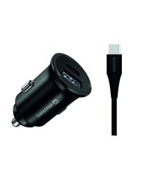 Swissten 35W Металлический адаптер для автомобильного зарядного устройства с 25W Samsung SFC + 10W USB