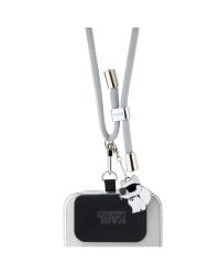 Karl Lagerfeld Choupette Pins Универсальный ремешок через плечо / серые