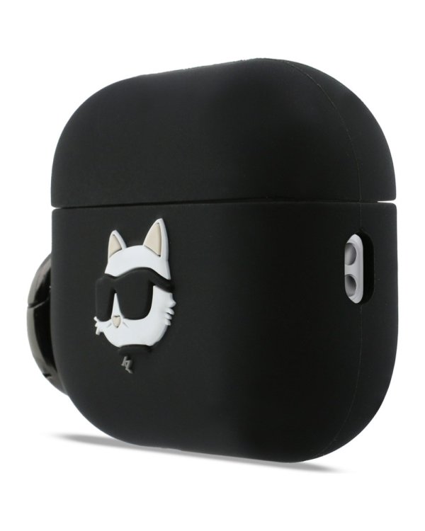Karl Lagerfeld 3D Logo NFT Choupette Head Silicone Case Чехол для наушников Apple AirPods Pro 3