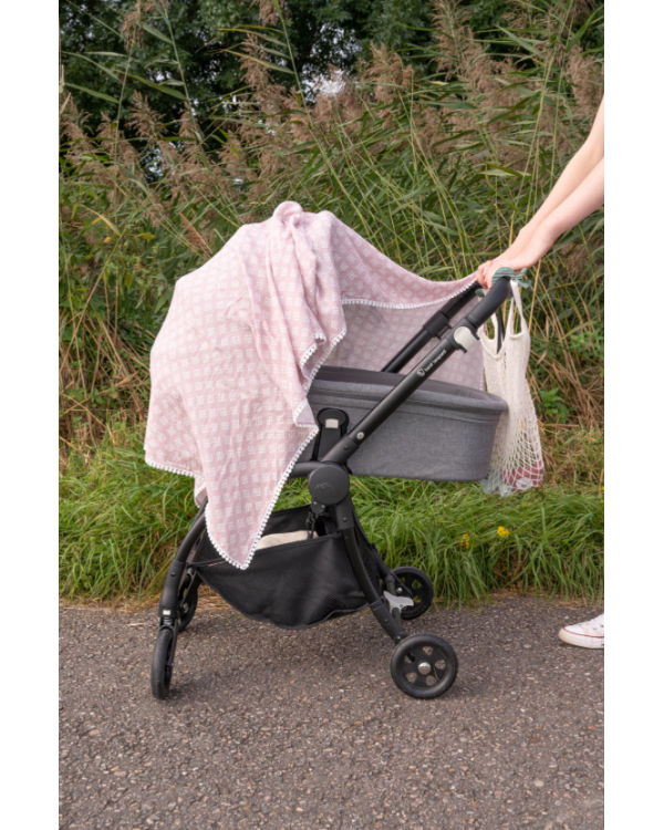 Lodger Swaddle Tribe Пеленка Хлопковая Муслиновая 120x120 cm Розовая