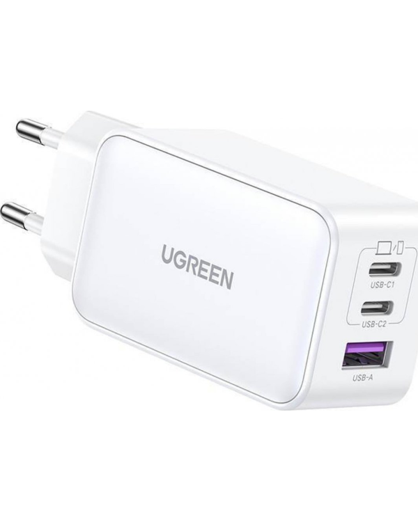 Ugreen 15334 Зарядное устройство Nexode USB-A / 2x USB-C / 65W