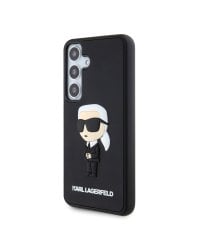 Karl Lagerfeld 3D Rubber Ikonik Case Защитный чехол для Samsung Galaxy S24 / чёрный