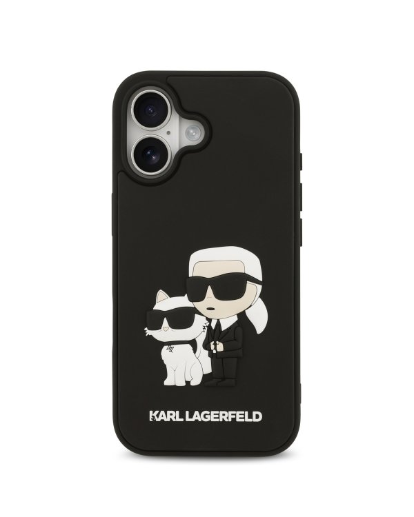 Karl Lagerfeld 3D Rubber Double Heads Case Чехол для Apple iPhone 17