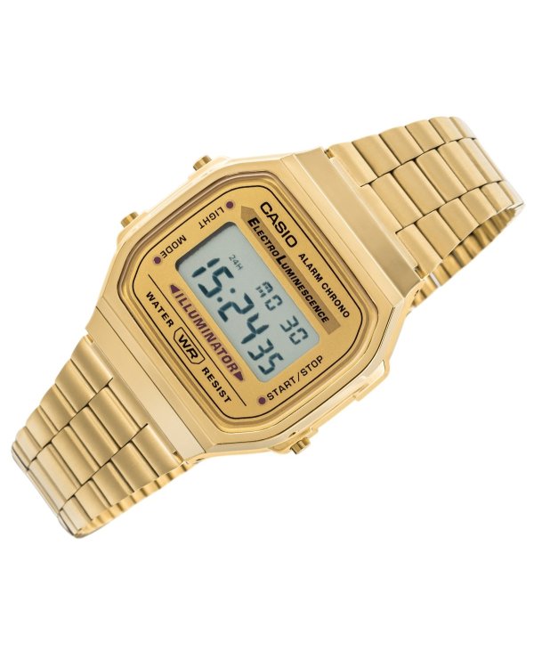 Casio A168 WG Винтажные мужские часы в стиле ретро