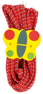 Mocco Chinese Ropes Разноцветные резинки с декоративным держателем (200 x 1 x 0,5 cm) Kрасный