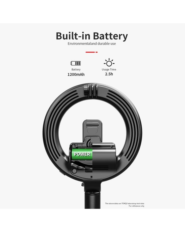 Mocco 4in1 Универсальная палка для селфи с трехцветной светодиодной лампой / штатив / пульт дистанционного управления Bluetooth