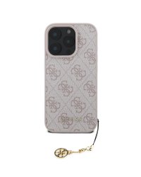 Guess 4G Charm Case Защитный чехол для iPhone 16 Pro Max Tone on Tone / розовый