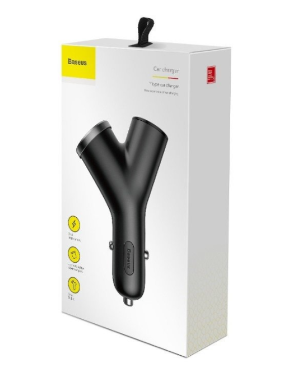 Baseus Y Type Авто Зарядка 3.4A