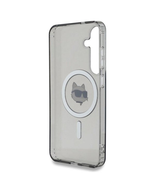 Karl Lagerfeld Button Choupette Head Printed Logo MagSafe Чехол для Samsung Galaxy S25