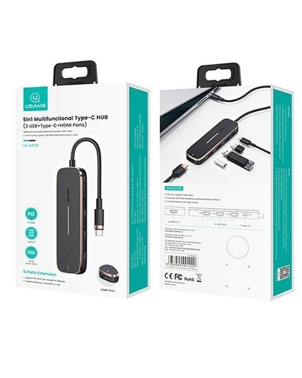 USAMS SJ578HUB01 Адаптер Type-C Hub