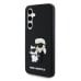 Karl Lagerfeld 3D Rubber Karl and Choupette Case Защитный чехол для Samsung Galaxy S24 FE / чёрный