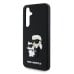 Karl Lagerfeld 3D Rubber Karl and Choupette Case Защитный чехол для Samsung Galaxy S24 FE / чёрный