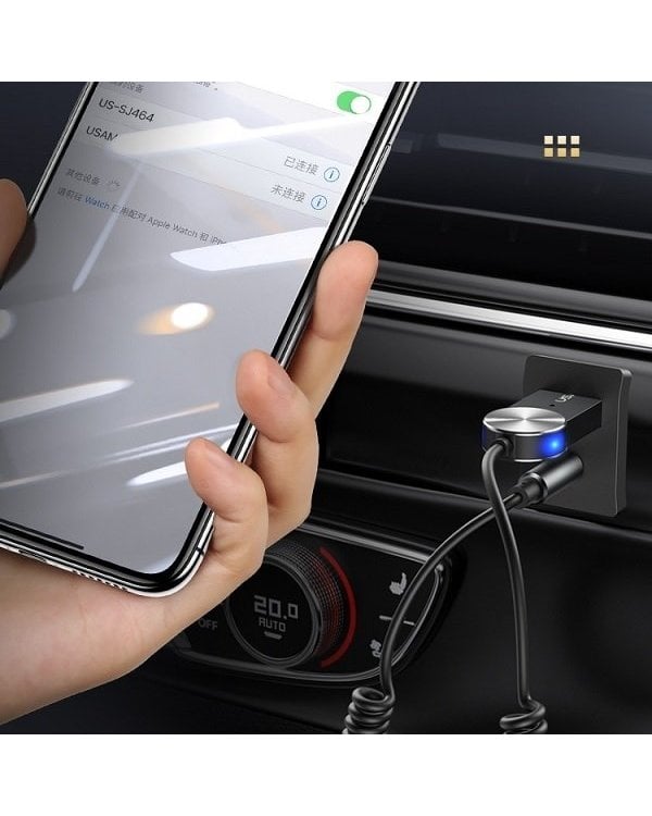 USAMS US-SJ464 Адаптер Аудио Bluetooth 5.0 / USB-AUX