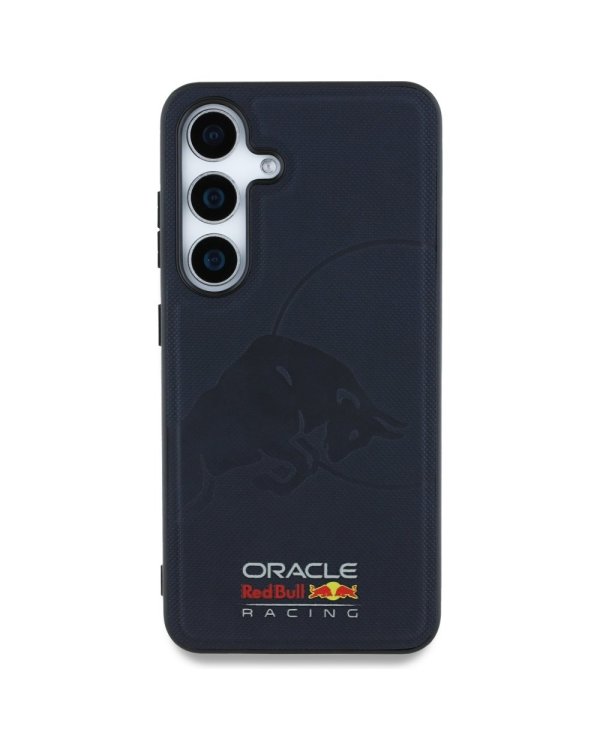 Red Bull Leather Meshed Debossed Bull MagSafe Чехол для Samsung Galaxy S25