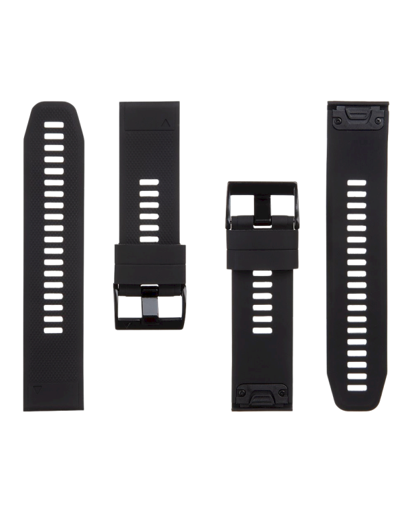 Tactical 668 Silicone Band Ремешок для часов Garmin Fenix 5X/6X/7X/8 QuickFit 26mm / чёрный