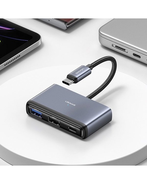 Usams 5in1 USB 2.0 / USB 3.0 / USB-C / TF / SD / USB hub
