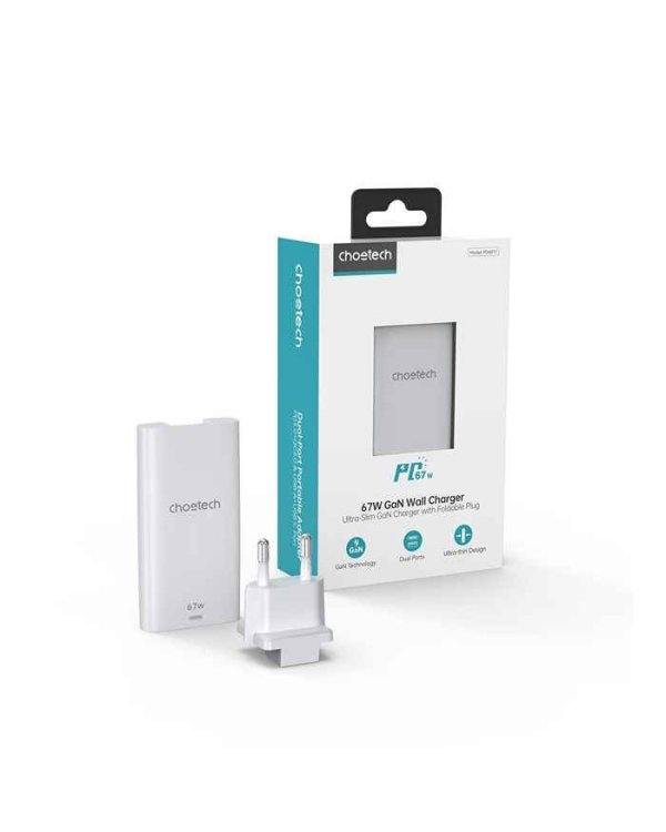 Choetech PD6011 Wall Сharger USB-C 67W PPS / PD3.0 / QC3.0