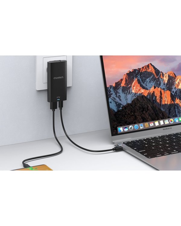 Choetech PD6011 Wall Сharger USB-C 67W PPS / PD3.0 / QC3.0