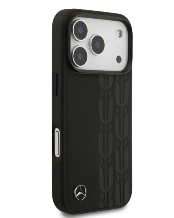 Mercedes Leather Laurel Leaves MagSafe Case Чехол для Apple iPhone 17 Pro