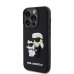 Karl Lagerfeld 3D Rubber Karl and Choupette Case Защитный чехол для iPhone 13 Pro / чёрный