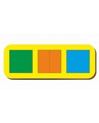 Рамка-вкладыш "Сложи квадрат. 3 квадрата. Уровень 1"