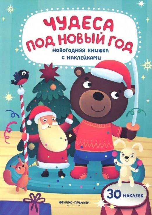 Чудеса под Новый год. Книжка с наклейками