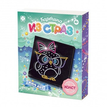 Картина из страз. Совушка