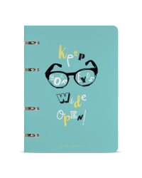 Тетрадь со сменным блоком "Reep your eyes wide open", 80 листов, в точку