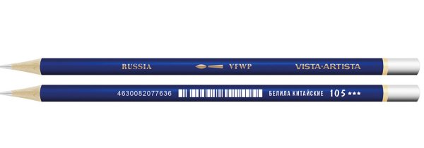 Акварельный карандаш Vista-Artista "Fine", цвет: 105 Белила китайские