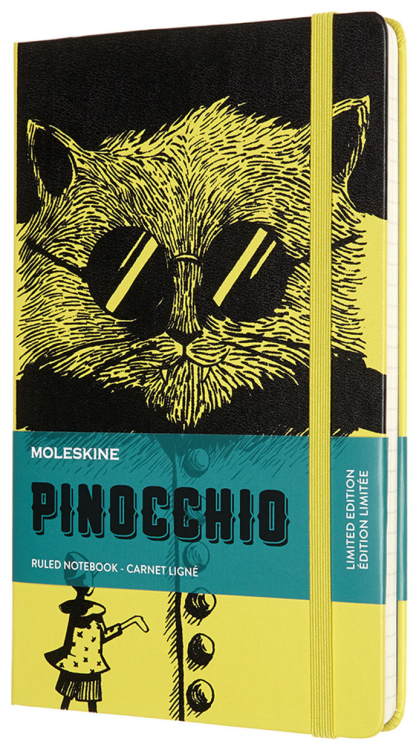 Блокнот "Moleskine. Le Pinocchio Large. The Cat", 130x210 мм, 240 страниц, линейка, твердая обложка