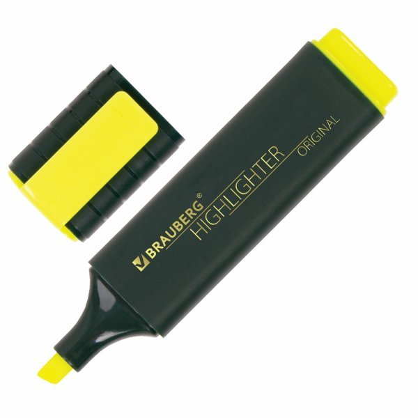 Текстовыделитель "Original", цвет желтый, линия 1-5 мм