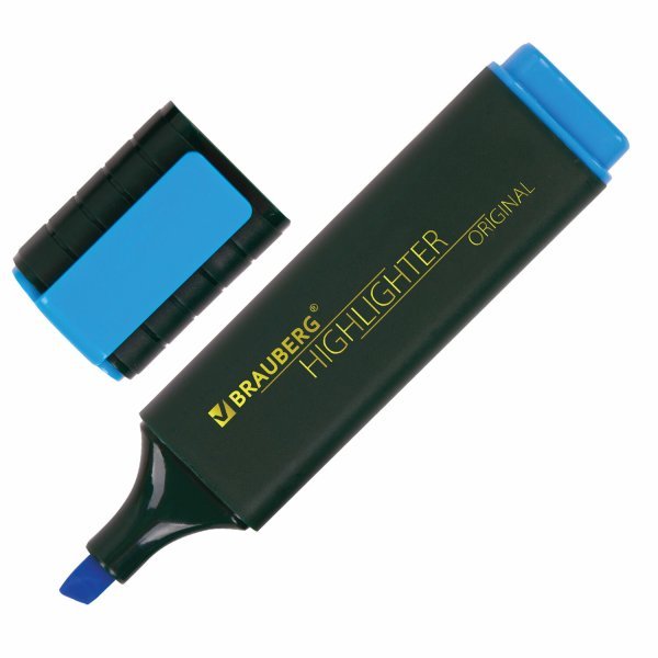 Текстовыделитель "Original", цвет голубой, линия 1-5 мм